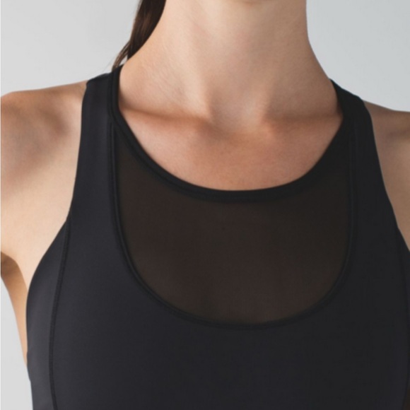 Lululemon Mesh With Me Black Tank - Picture 2 of 12